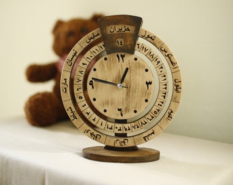 Handcrafted Wooden Desk Clocks with Natural and Rustic Designs to Complete Your Home Decor