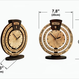 Handcrafted Wooden Desk Clocks With Natural and Rustic Designs to ...