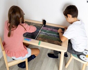 IKEA Flisat table slate sticker IKEA table blackboard sticker vinyl ikea kids decal slate