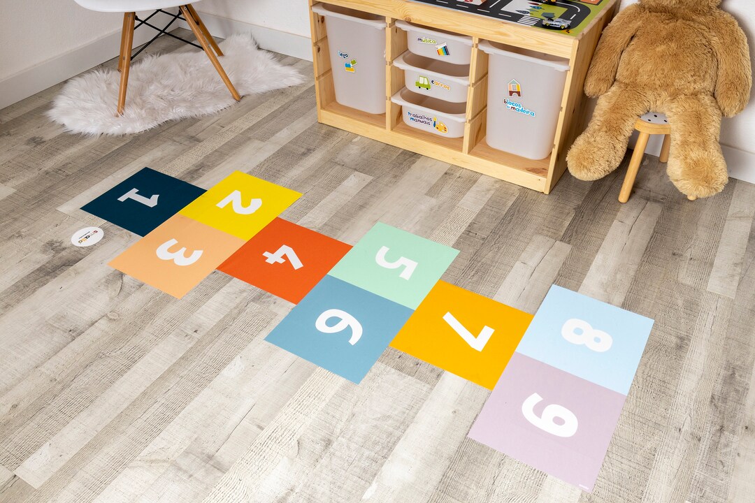 Hopscotch Decal Colored Hopscotch Sticker Hopscotch Game Vinyl Decal ...