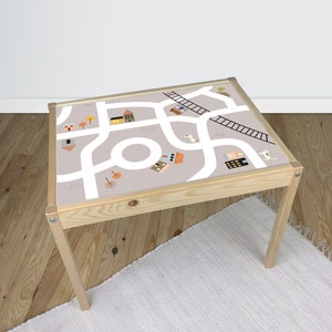 Ikea Vinyl Decal Happy Magic World by Day - IKEA Latt table sticker - Removable Decals