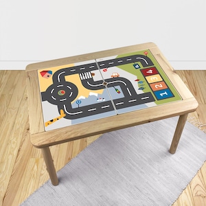 Ikea Vinyl Decal Happy Roads - IKEA Flisat table sticker - Removable Decals