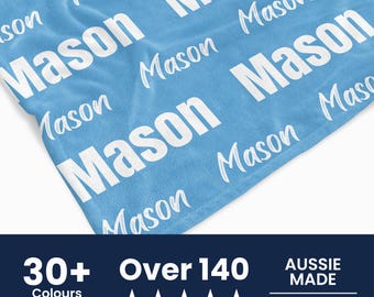 Spersonalizowany kocyk z imieniem dziecka: miękki polar, spersonalizowana dekoracja pokoju dziecięcego