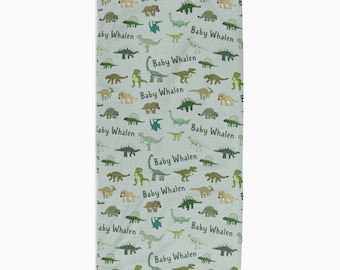 Personalised Dinosaur Baby/Youth Towel.