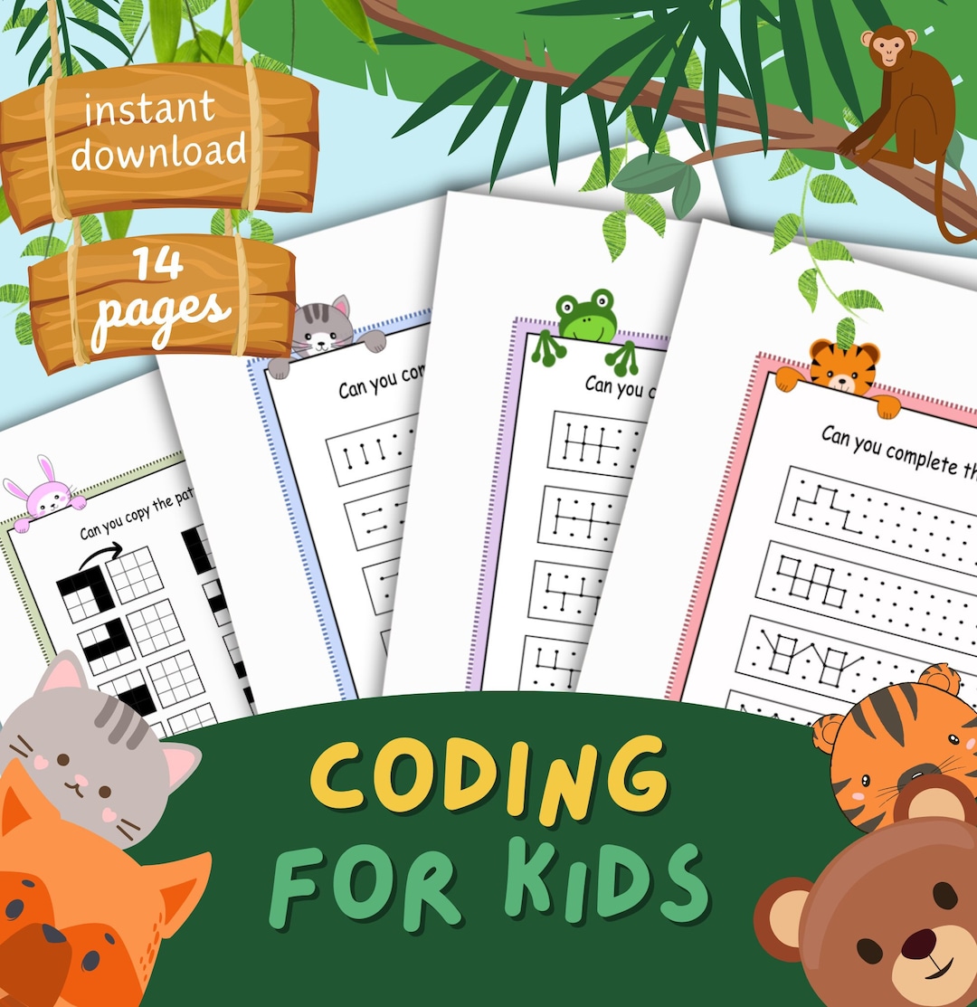 Introducing Coding, Coding for Kids, Coding Worksheets, Visual ...