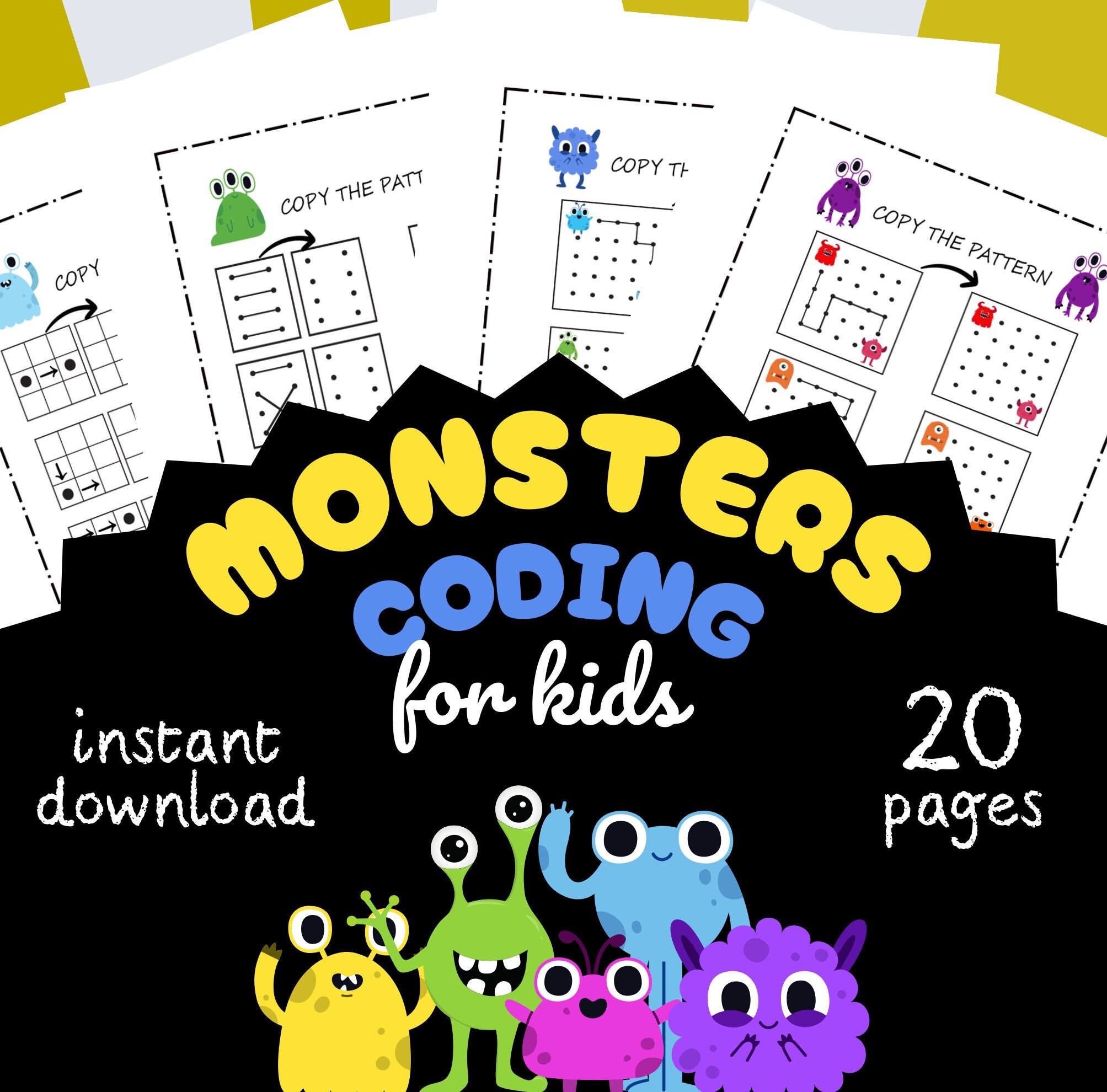 Introducing Coding, Coding for Kids, Copying the Dots and Arrows ...