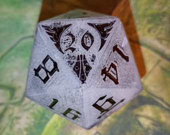Dados de juego personalizados de 20 caras de Dungeons and Dragons / LED20
