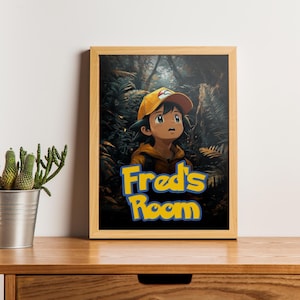 Personalized Pokémon-Inspired Kids Bedroom Poster – Custom Name Wall Art, Gamer Decor, Made to Order