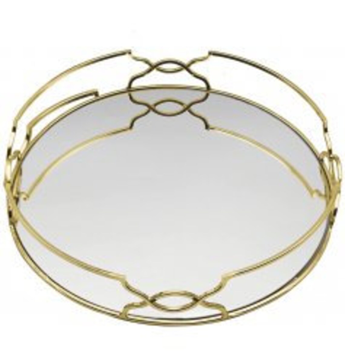 Gold Glass Tray Decorative Tray Elegant Gold Tray Mirrored Etsy