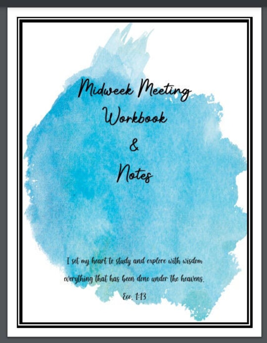 JW Meeting Workbook Digital JW Meeting Notebook Digital JW Midweek