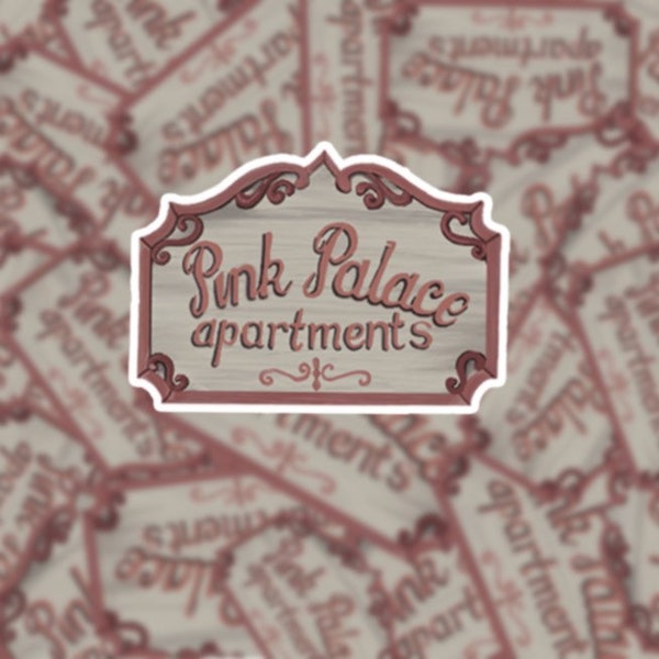 Coraline Pink Palace Inspired Sticker