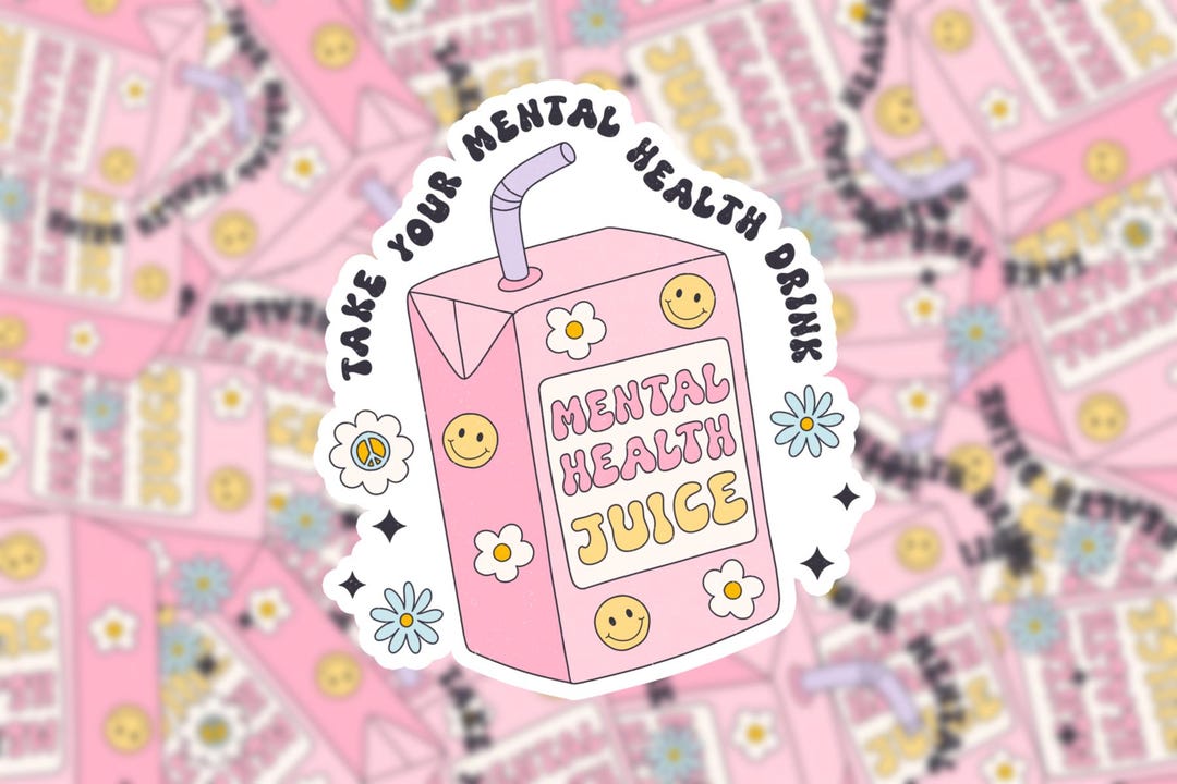 Mental Health Motivational Sticker - Waterproof Vinyl Decal - Etsy