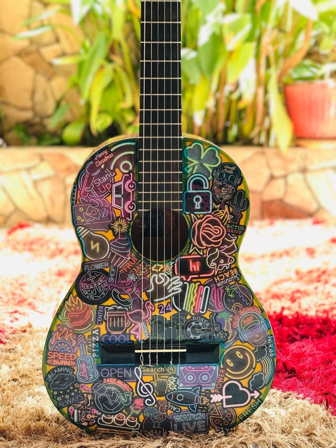 Customized Classical Guitar Resin Guitar Etsy