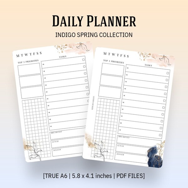 Daily Planner Printable Etsy