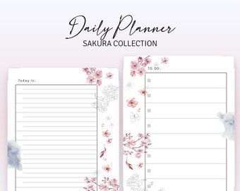 A9 SIZE - Sakura Collection | Daily with To Do List, Weekly, Notes, Cover