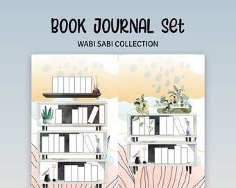 TAMAÑO PERSONAL - Colección Wabi Sabi / Conjunto de registro de libros y diarios
