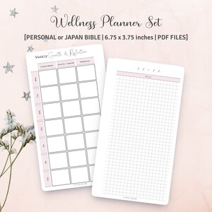 PERSONAL SIZE - Minimalist Wellness Planner Set