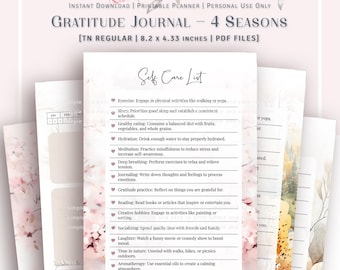 TN REGULAR SIZE - Gratitude Journal - 4 Seasons Set