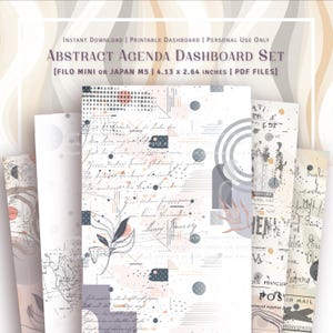 FILOFAX MINI - Abstract Agenda Planner Dashboard Set
