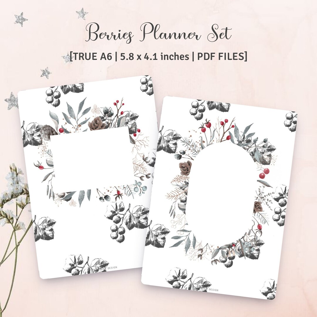 TRUE A6 SIZE - Berries Planner Set of 10 - Etsy