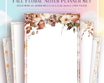 FILOFAX MINI - Fall Floral Notes Planner Set
