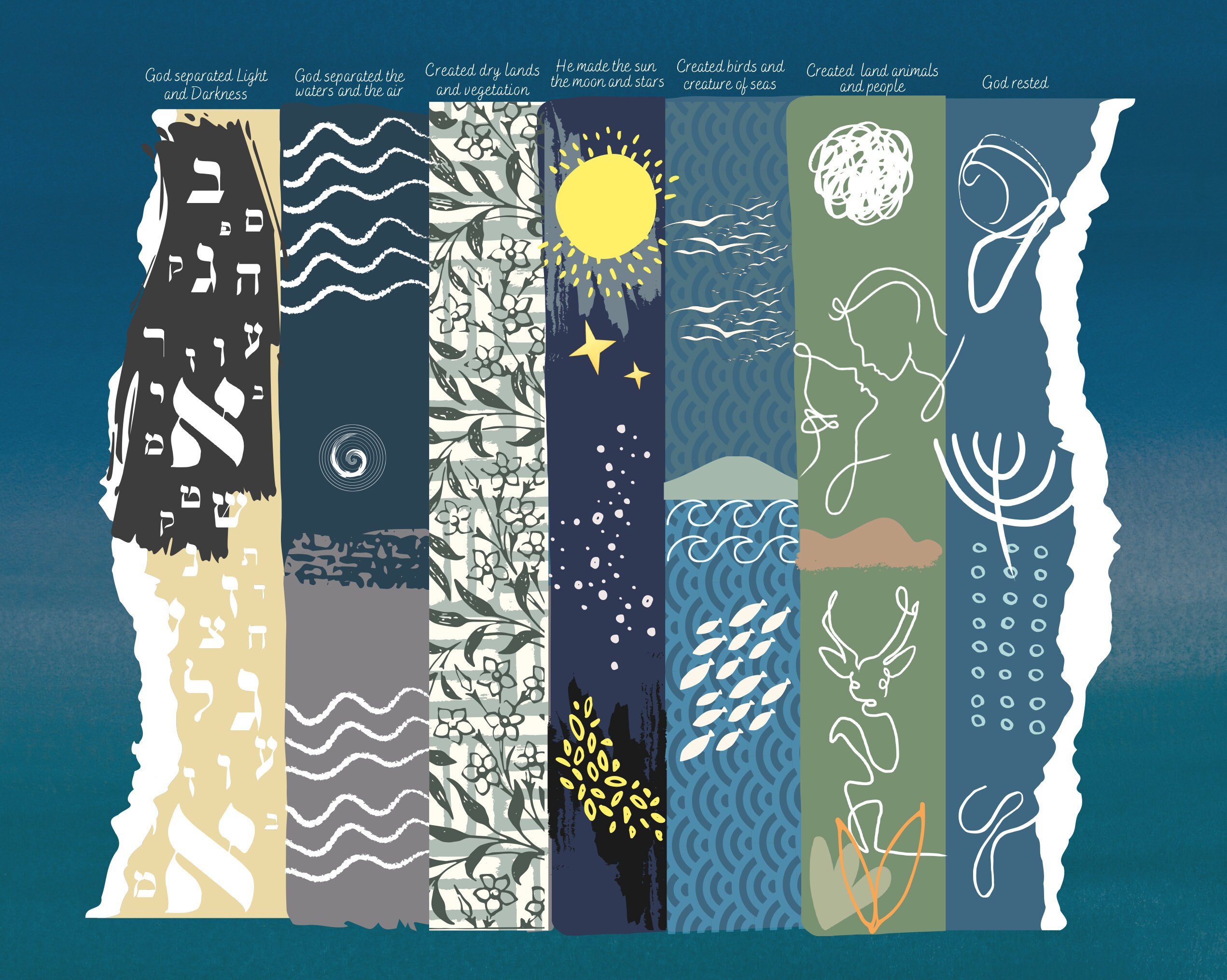 The 7 Days of Creation Art, Ideal for Any Person Who Loves Our Good and
