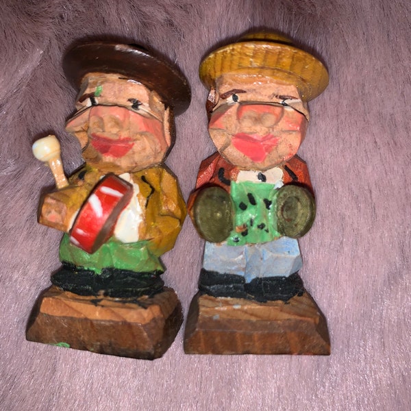 Italian Anri Hand Carved Figurines Etsy