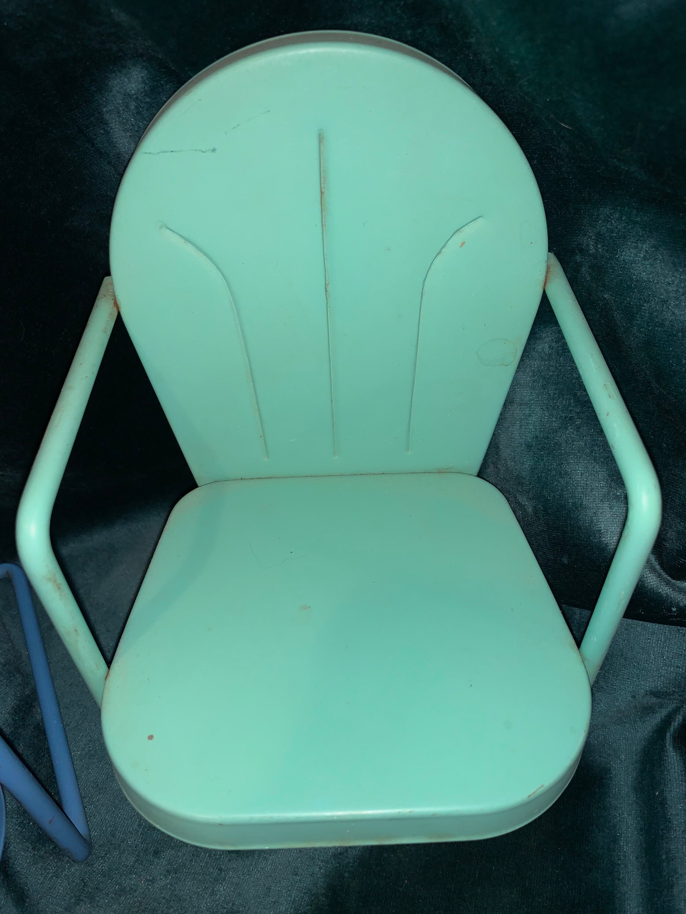 Vintage Outdoor Metal Doll Chairs 1950s Doll Furniture Amsco Etsy