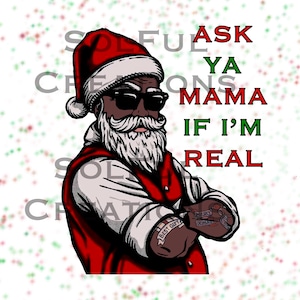 Ethic Santa African American Santa Png