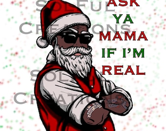 Ethic Santa African American Santa Png