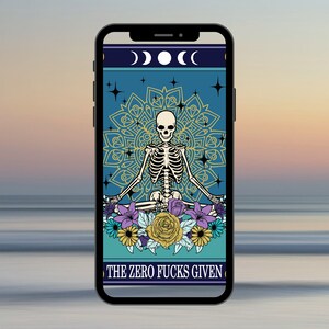 Sassy Zero F*cks Given Cellphone Wallpaper - Digital Download