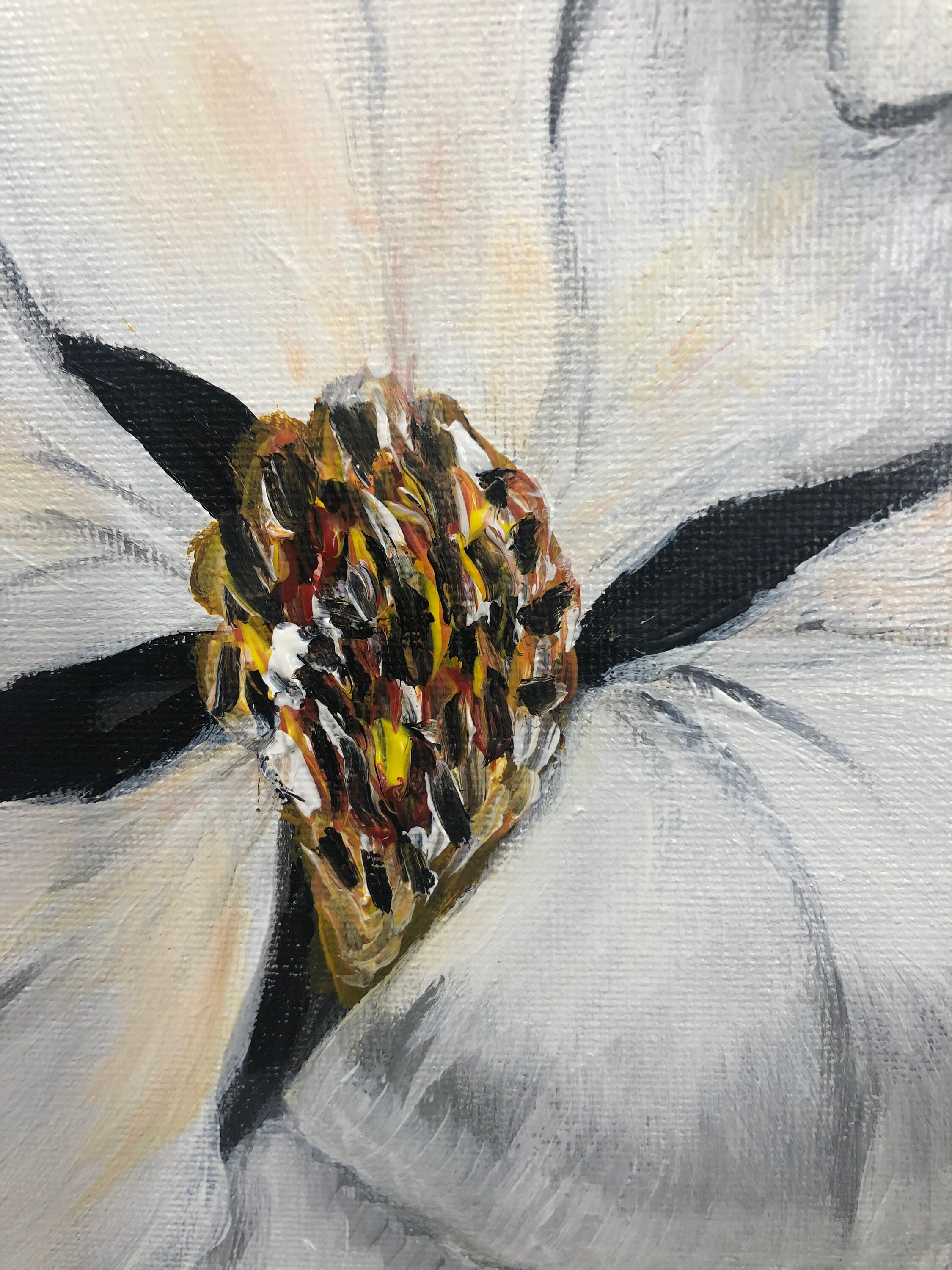 Magnolia, 8x8” acrylic on canvas : r/painting