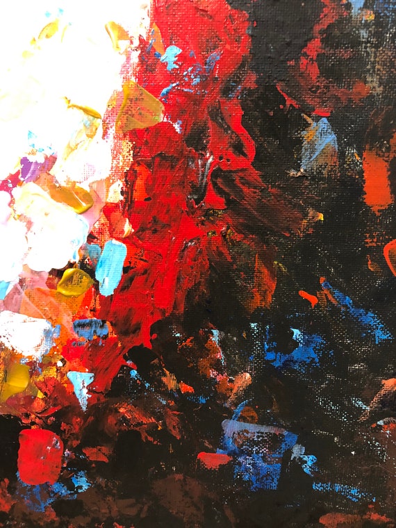 Muse Acrylic Painting on Canvas, Hand Painted Original, Size 18x24