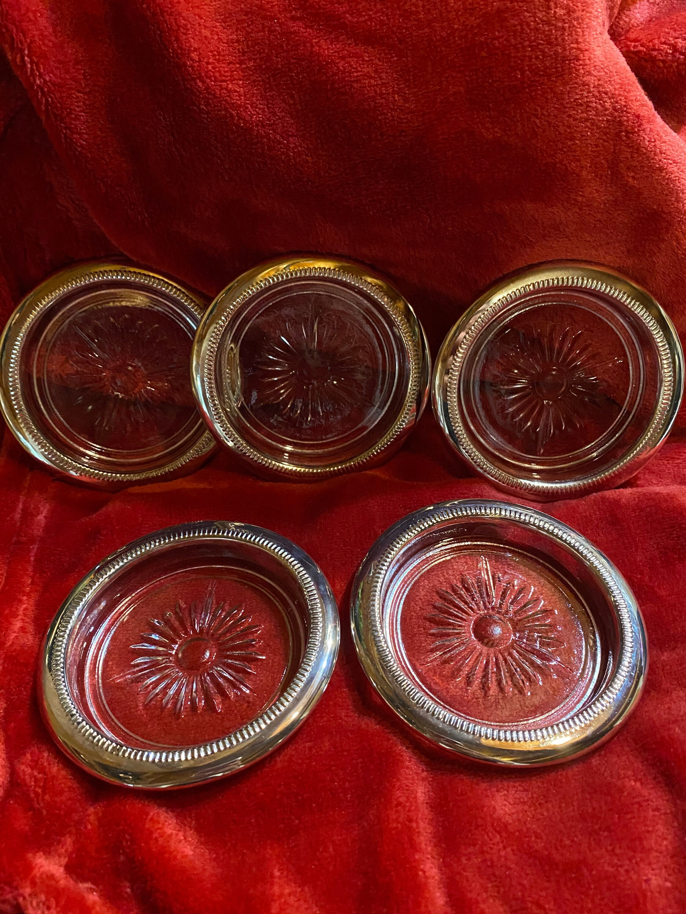 Holiday Party Retro Coasters Set of 5 Etsy UK