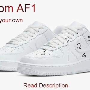 Hand Painted - Custom - Design Your Own - Airforce 1 07&#39;s - Can do any colors / Custom Shoes / Custom Painted Shoes