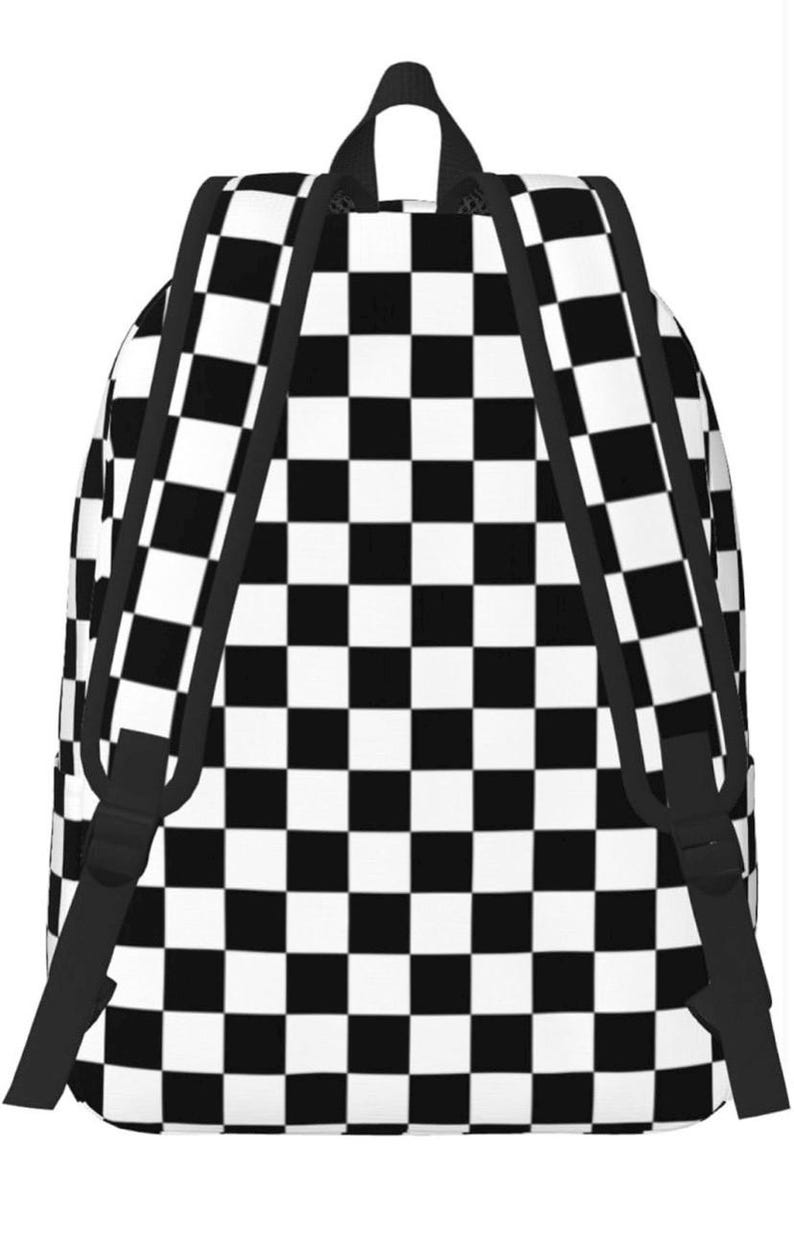 Custom Checkered Backpack Lunchbag/personalized Kids Backpack/motocross ...
