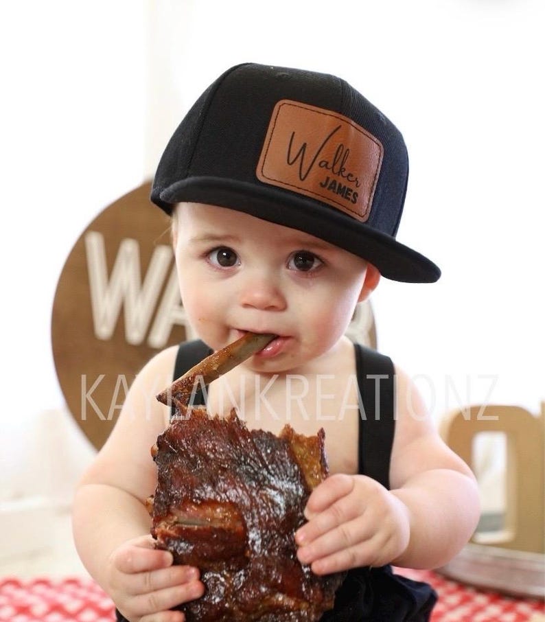 Personalized infant toddler youth hat/baby hat/birthday hat/custom hat/gift for baby/baby shower/first birthday gift/kids name hat/child cap image 1