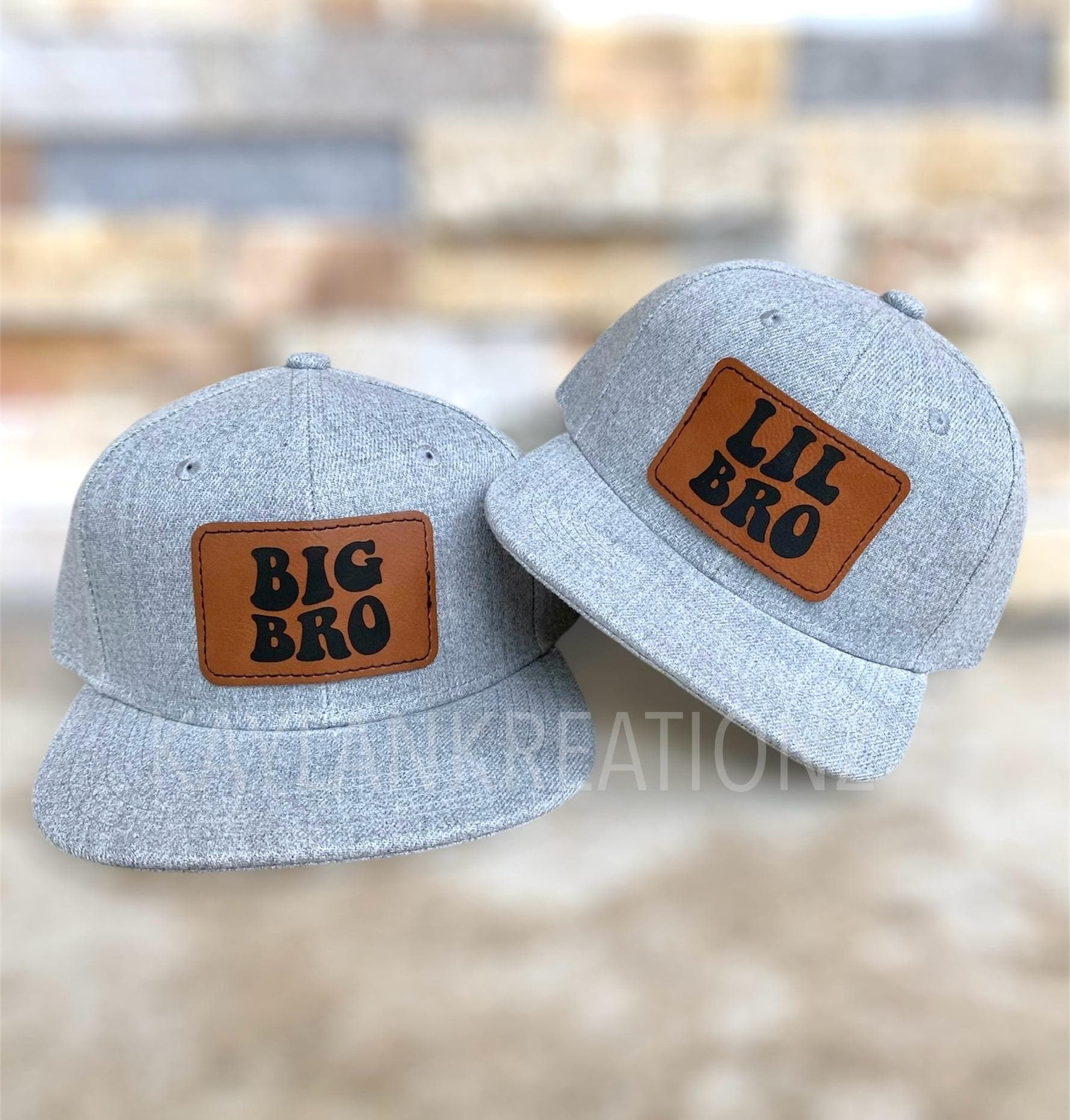 Personalized big bro lil bro retro snapback hat/promoted to big brother/brother to be gift/baby shower gift/custom matching big brother hat