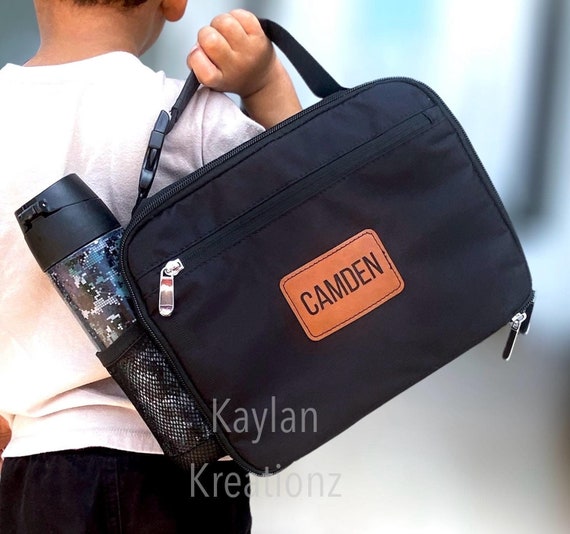 Personalized lunchbag for toddlers kids child/custom name lunchbox/back to school bag/daycare preschool elementary bag/girls boy lunch tote