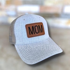 Personalized Mother’s Day gift for mom/Custom mom & dad trucker snapback patch hat/gift for new mom dad to be/new parents gift/mama cap
