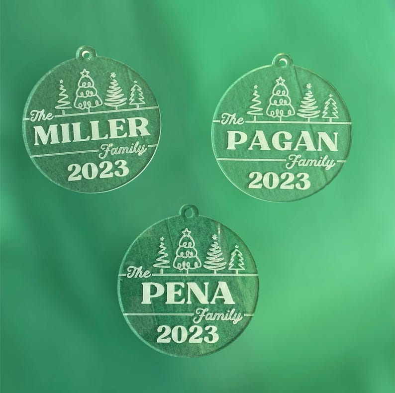 Housewarming Gift/our First Home Clear Acrylic Christmas Ornament/real