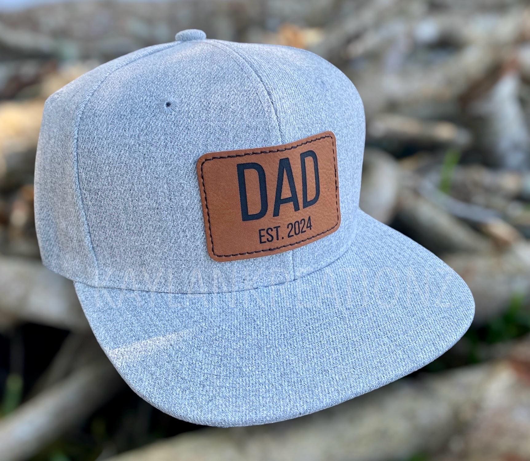 Dad 2025 Leather Patch Baseball Cap – Perfect New Dad Gift For
