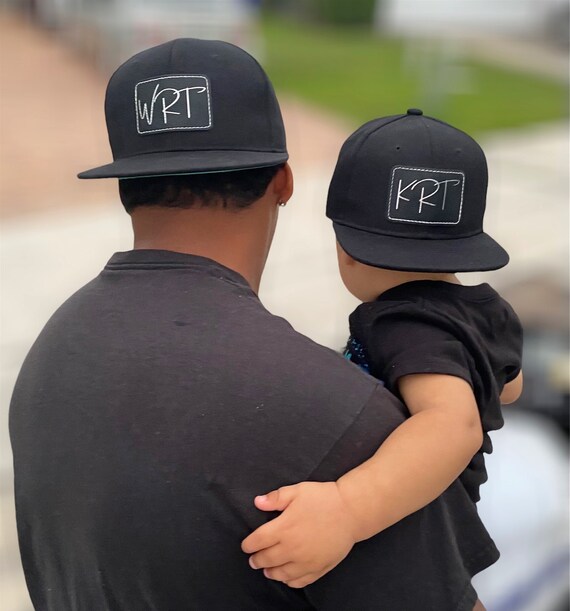 Father and Son Personalized Hat/daddy 