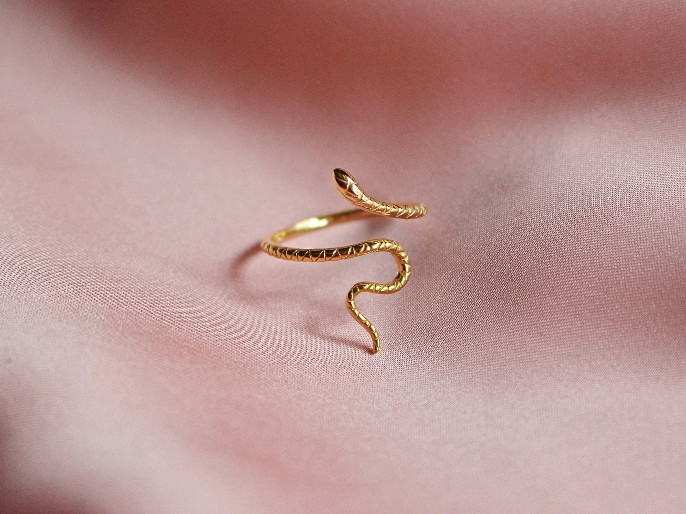 Gold Snake Clip-on Charm, Southwestern Rattlesnake + Lobster Clasp