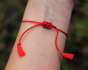 Tibetan buddhist red string bracelet deals