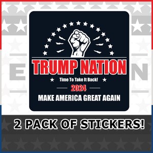 Sticker Trump Decal Election President Trump 2024