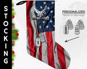 Air Force Christmas Stocking Personalized Military Tatical Stocking MOLLE