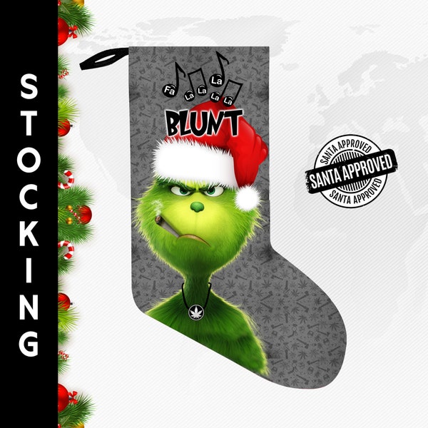 Christmas Adult Stocking Grinch Christmas Unique Stocking