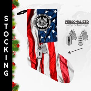Coast Guard Christmas Stocking Personalized Military Tatical Stocking MOLLE