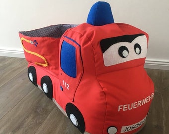 Sitzsack Feuerwehrauto | Feuerwehr | Fahrzeug | Geburt | Geburtstag | Geschenk